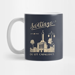 SANTIAGO De Los Caballeros Dominican Republic Vintage Mug